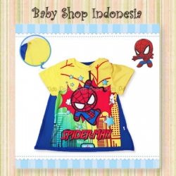 Kaos spiderman kuning baru  large